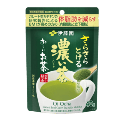 Ito En Oi Ocha Koi Cha Растворимый зеленый чай с матча, 40 г