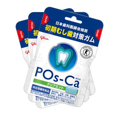 Набор жевательной резинки POs-Ca Clear Mint, 9 упаковок