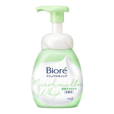 Изопропилметилфенолы бар Biore Marshmallow Whip бет жууға арналған көбігі