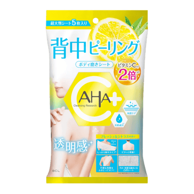 Cleansing Research Body Peel Sheet C <Wipe-off Cleanser / Moisturizing Pack> 5 sheets