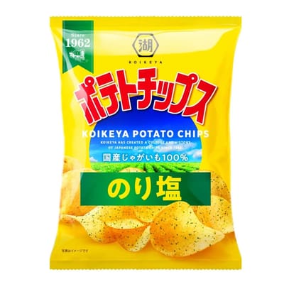 Картофельные чипсы Koikeya Нори с солью 55 г × 12 упаковок