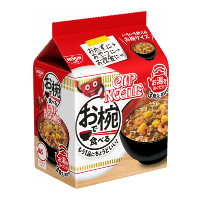 Nissin Foods Cup Noodle Лапша быстрого приготовления в пиале, 3 порции
