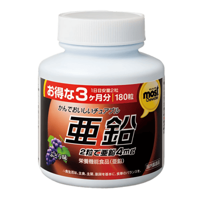 Orihiro MOST Chewable Zinc, на 90 дней, 180 таблеток