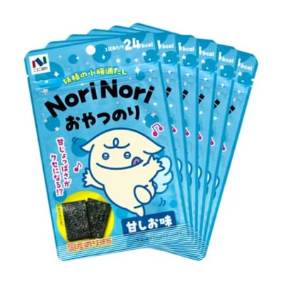 Снеки из морских водорослей Niconico Nori Nori Nori Oyatsu Nori сладкий и соленый вкус 5 г