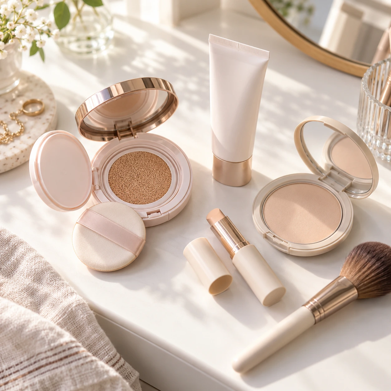 Japanese Base Makeup Explained: Cushion, Liquid, Powder and the Order They Go On