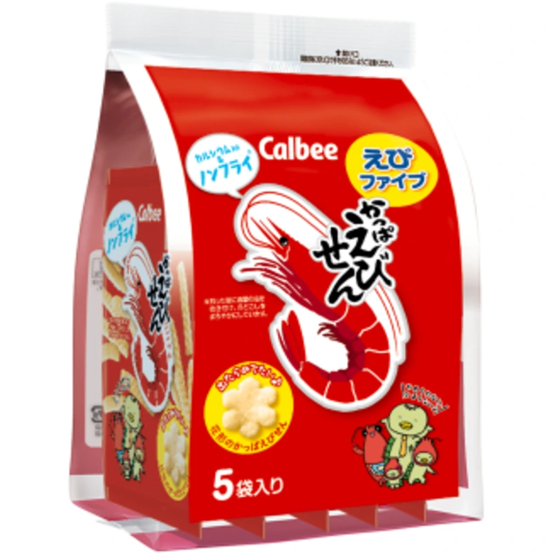 Креветочные чипсы Calbee Kappa Ebisen 4
