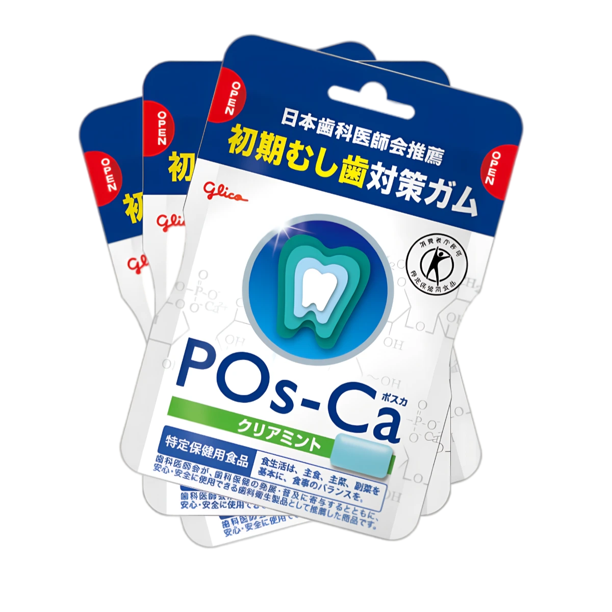 POs-Ca Clear Mint сағызы, 9 қаптама жиынтығы 1