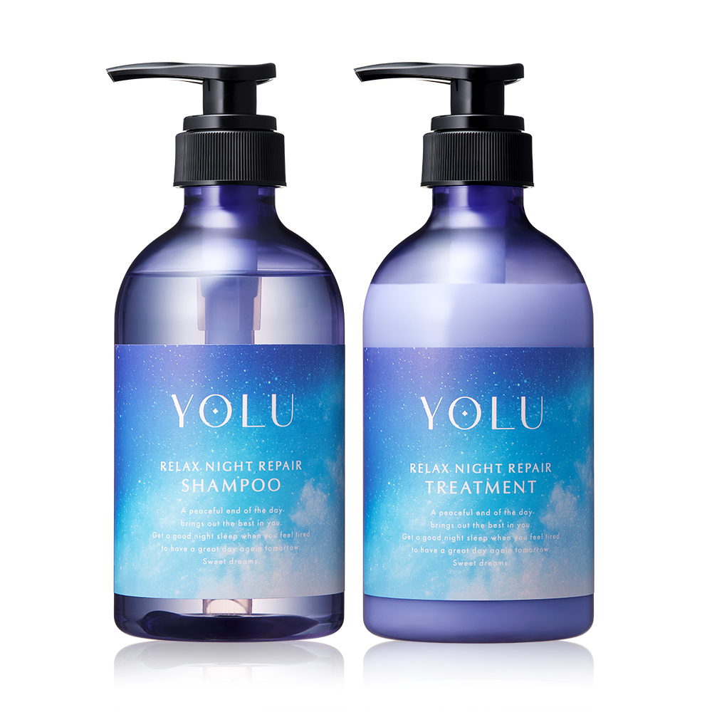 YOLU Night Repair Shampoo & Treatment Bottle Set 2