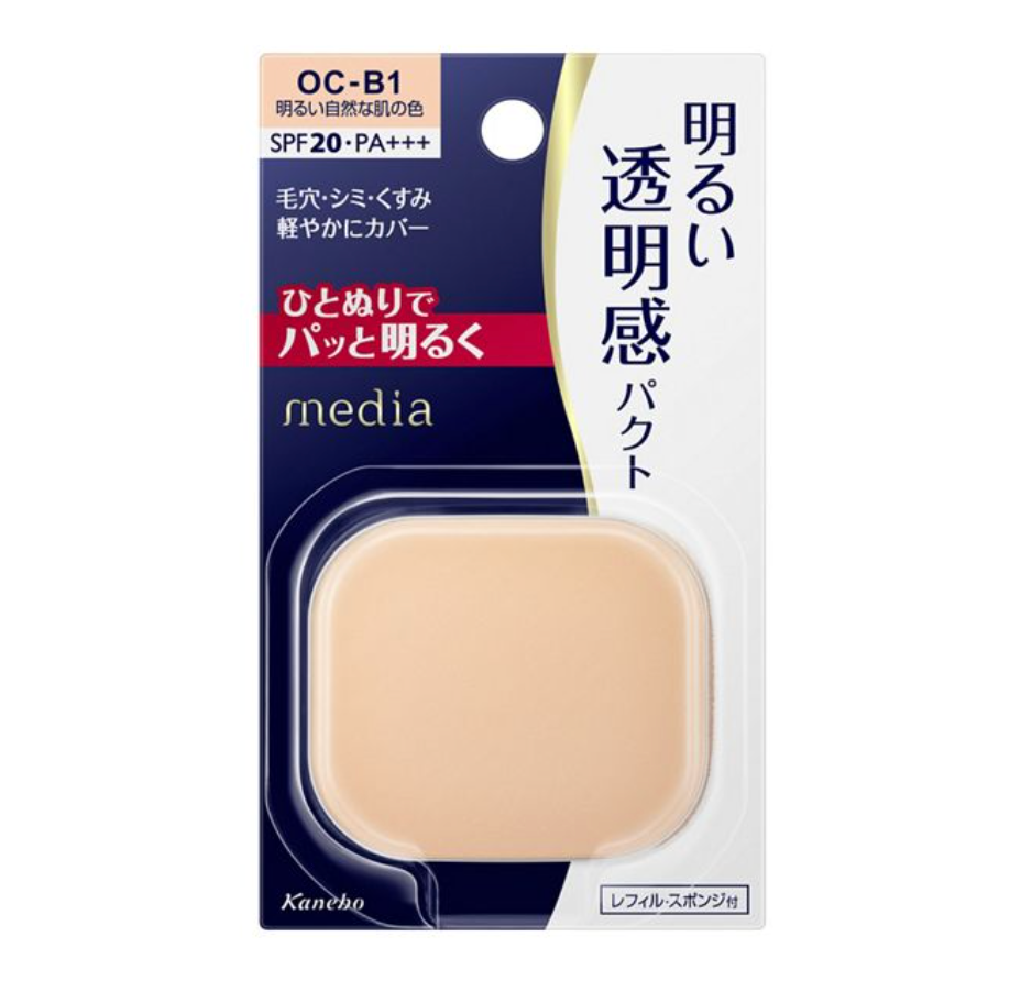 Kanebo Media Bright Up Pact жинақы опасы, 11,5 г 3