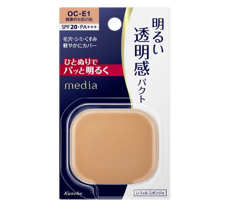 Kanebo Media Bright Up Pact жинақы опасы, 11,5 г 6