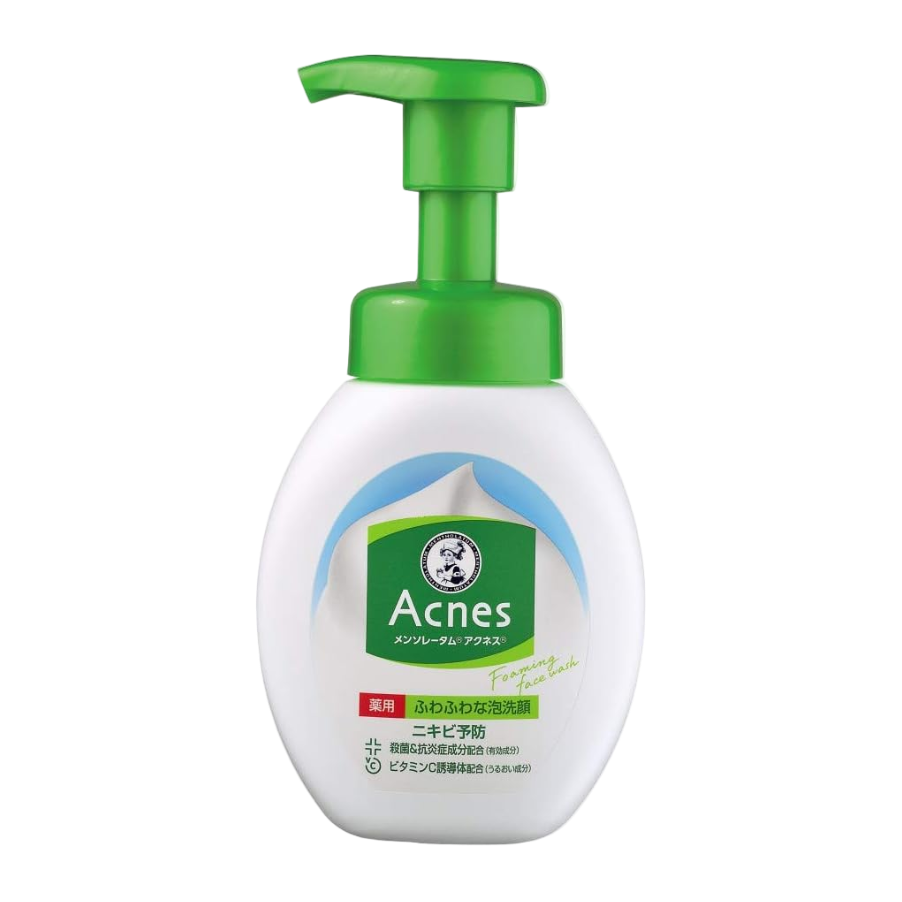 Mentholatum Acnes Medicated Fluffy Foaming Face Wash дарылоочу бет жуугуч көбүгү