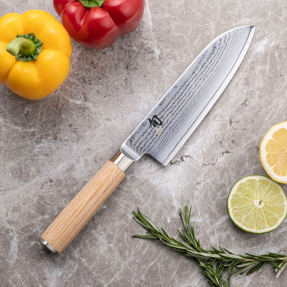 Shun Classic White Сантоку 175 мм 4
