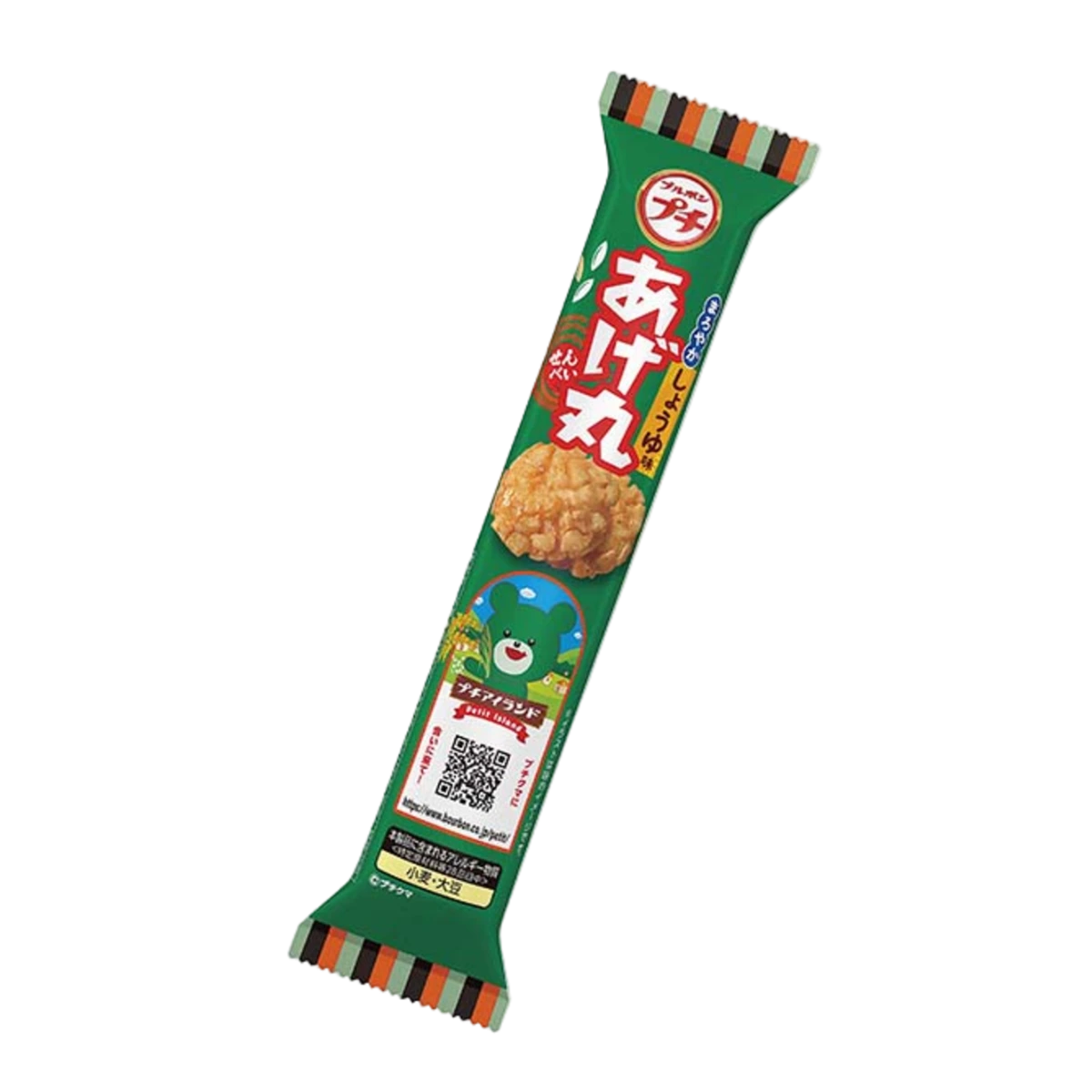 Bourbon Petit Age Maru Рисовые крекеры с мягким вкусом соевого соуса 26 г 1