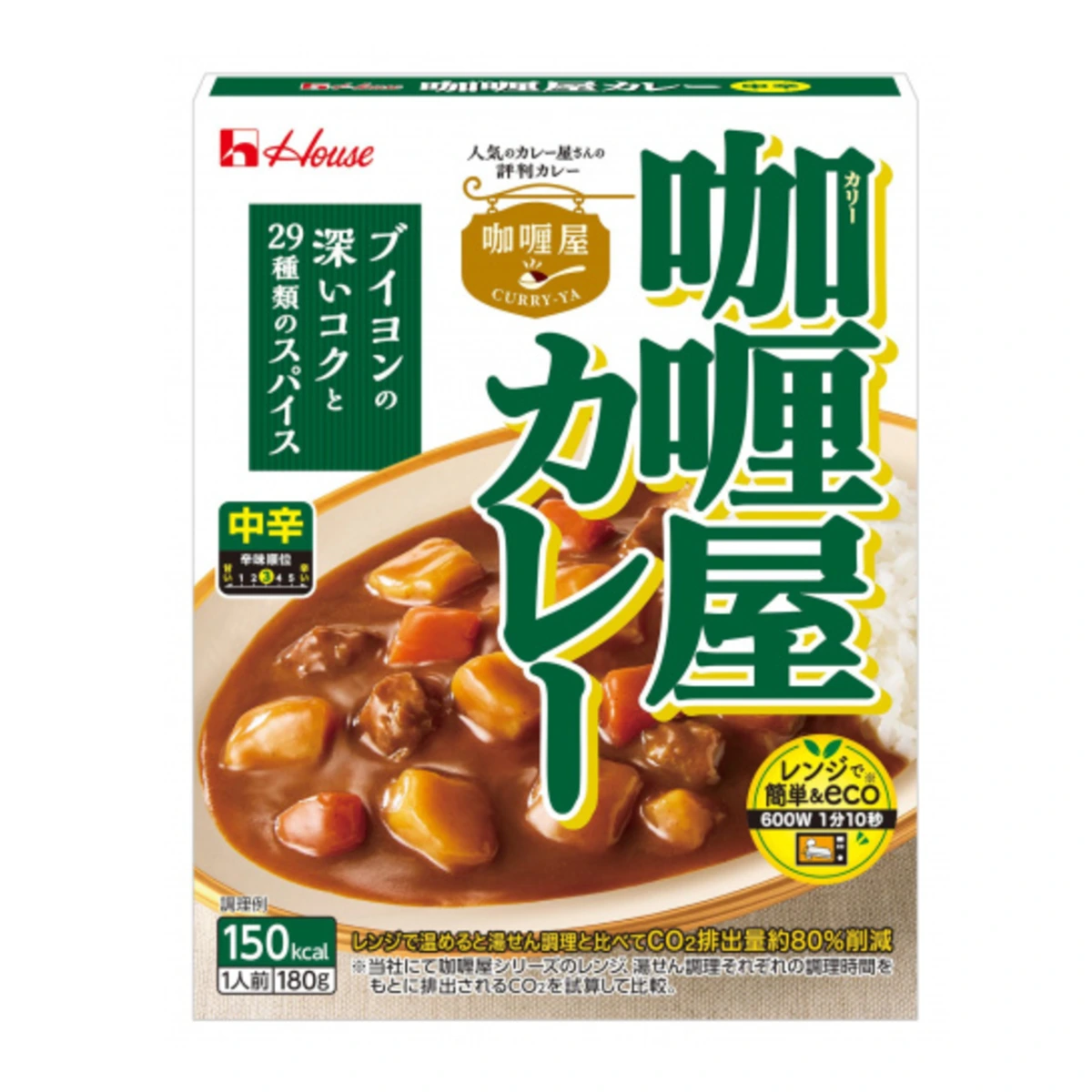 Карри ハウス食品 咖喱屋カレー средней остроты, 180 г 1