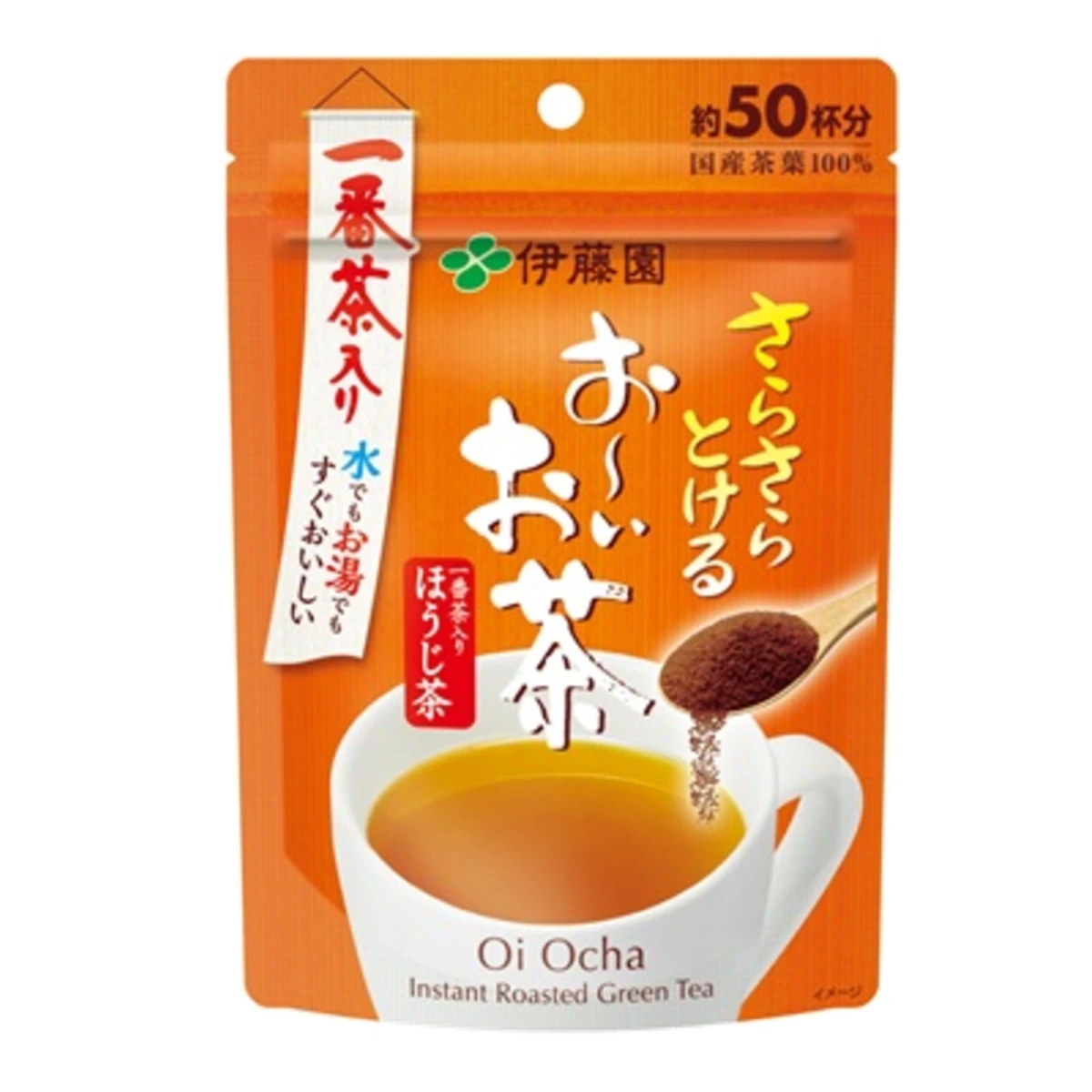 Растворимый жареный зеленый чай Ito En Sarasara Tokeru Oi Ocha Hojicha 1