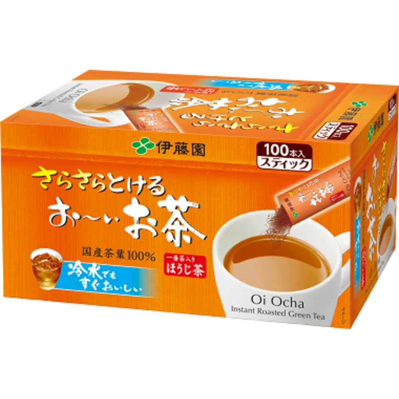 Растворимый жареный зеленый чай Ito En Sarasara Tokeru Oi Ocha Hojicha 4
