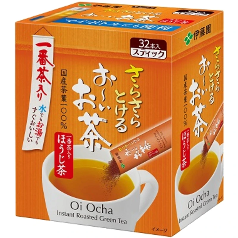 Растворимый жареный зеленый чай Ito En Sarasara Tokeru Oi Ocha Hojicha 2