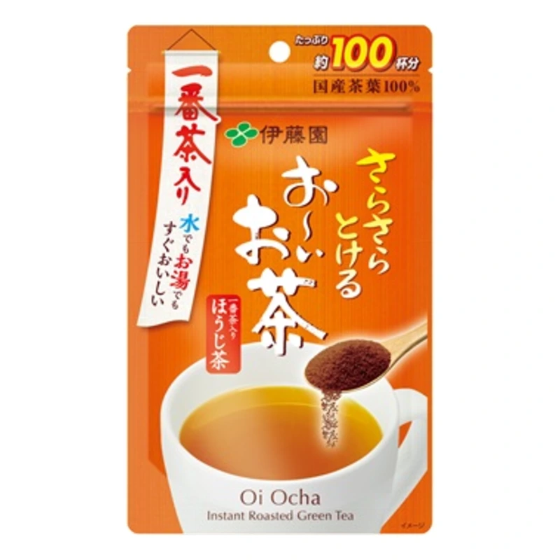 Растворимый жареный зеленый чай Ito En Sarasara Tokeru Oi Ocha Hojicha 3