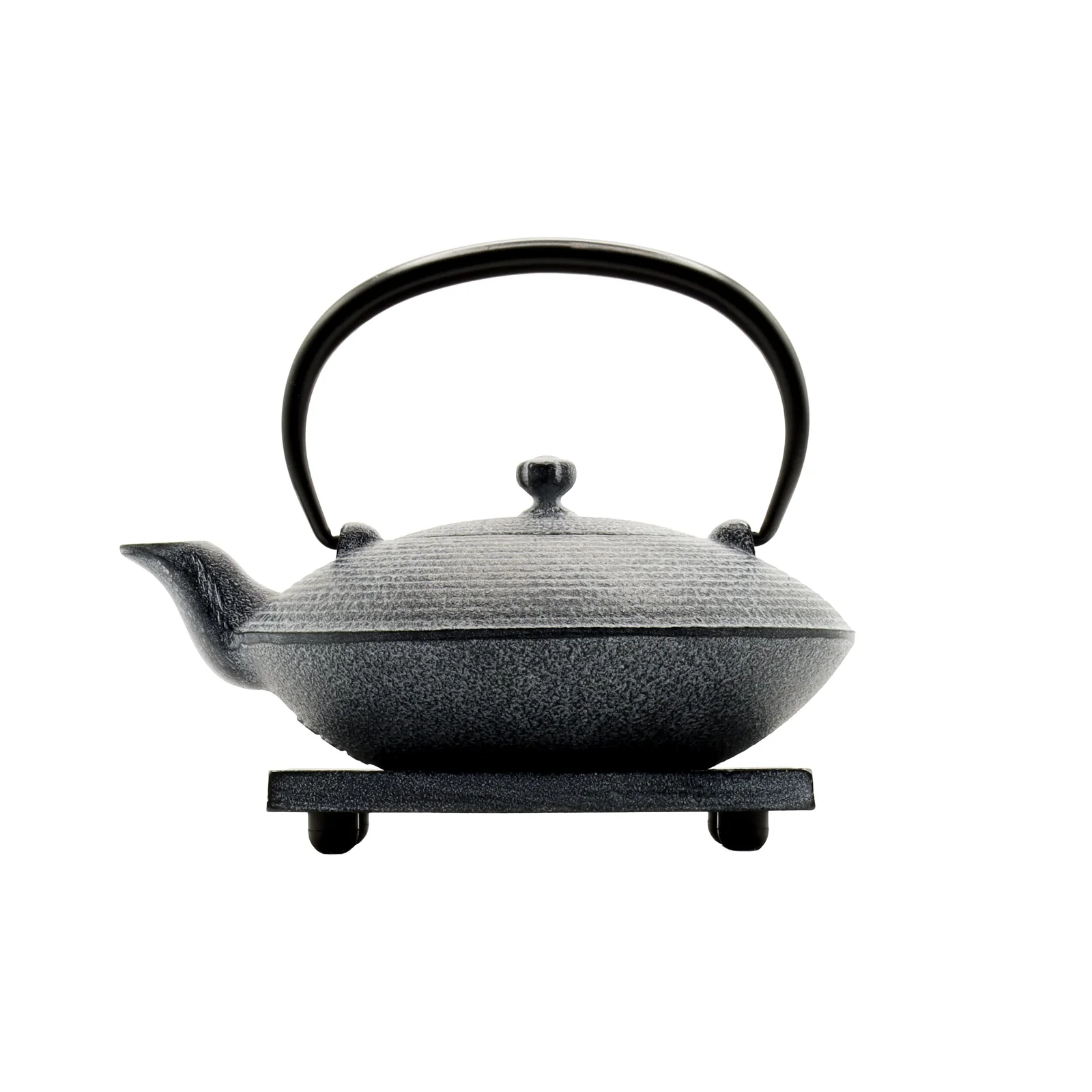 OIGEN Color Iron Teapot 0.4L & Trivet 2-Piece Set, Yoi 3