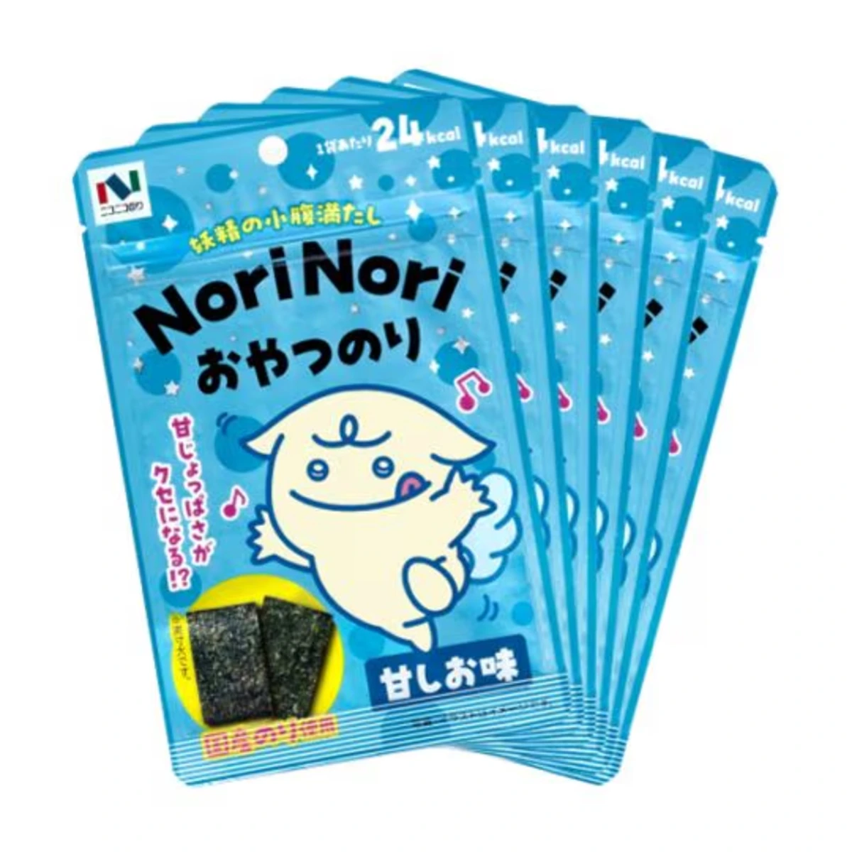 Снеки из морских водорослей Niconico Nori Nori Nori Oyatsu Nori сладкий и соленый вкус 5 г 1