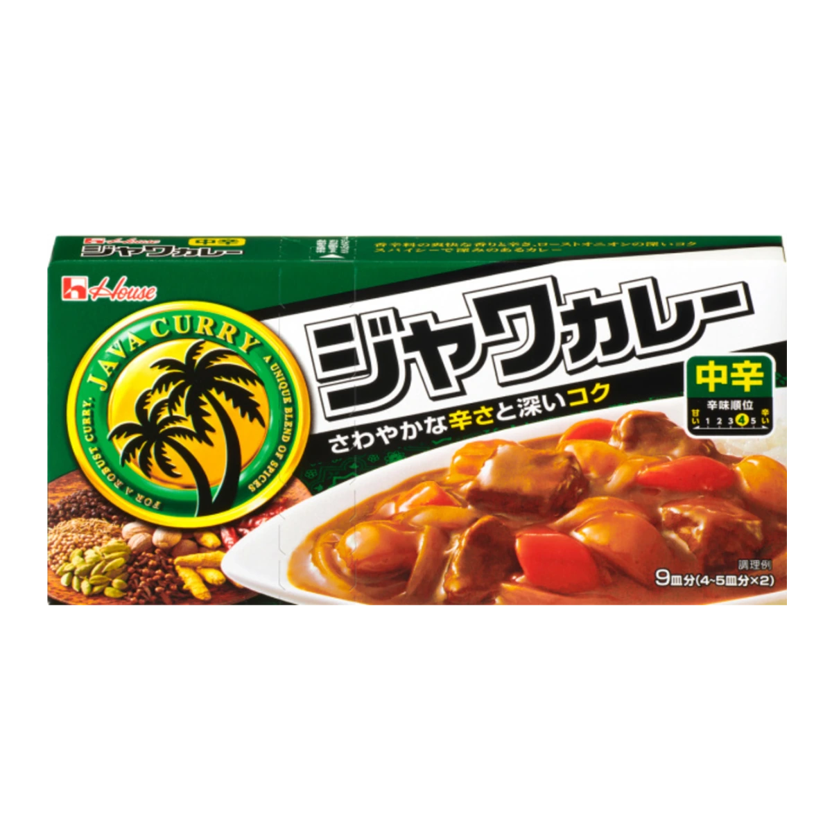 Карри House Foods Java Curry, средней остроты, 185 г 1