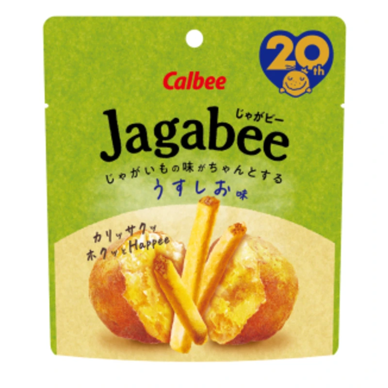Calbee Jagabee Картофельные палочки со вкусом соли 2