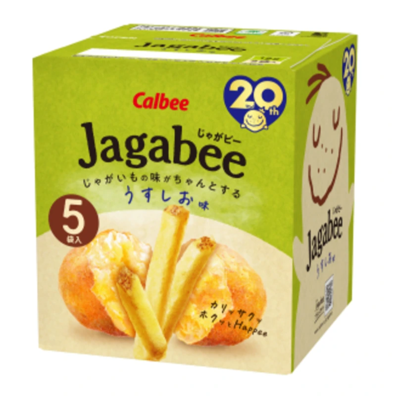 Calbee Jagabee Картофельные палочки со вкусом соли 3