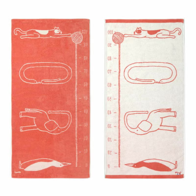 Iori SUKU-SUKU iori Organic Height Measure Bath Towel Baby Gift Set L Box 4