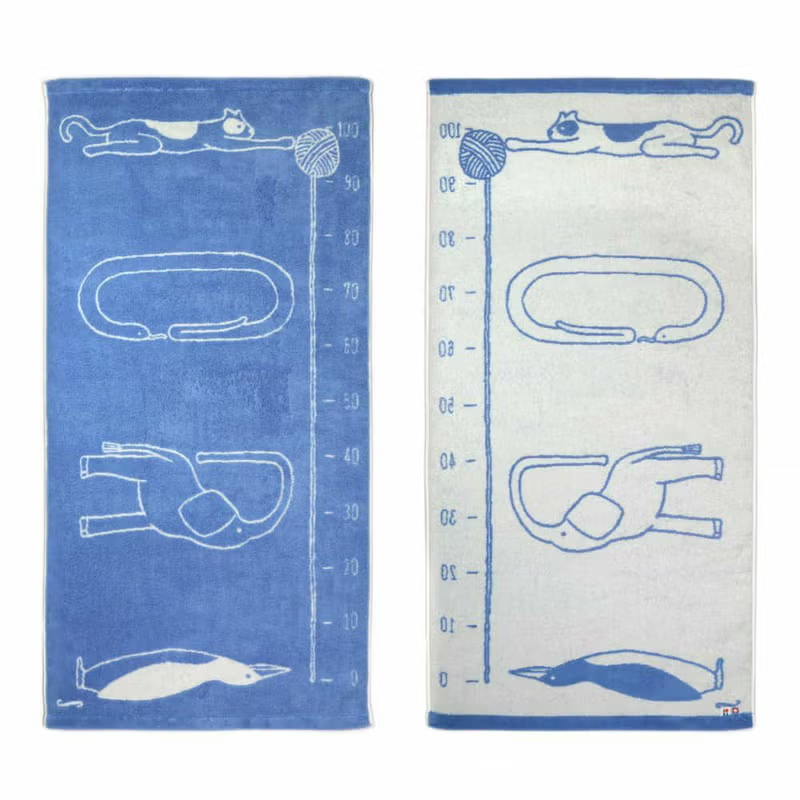 Iori SUKU-SUKU iori Organic Height Measure Bath Towel Baby Gift Set L Box 5
