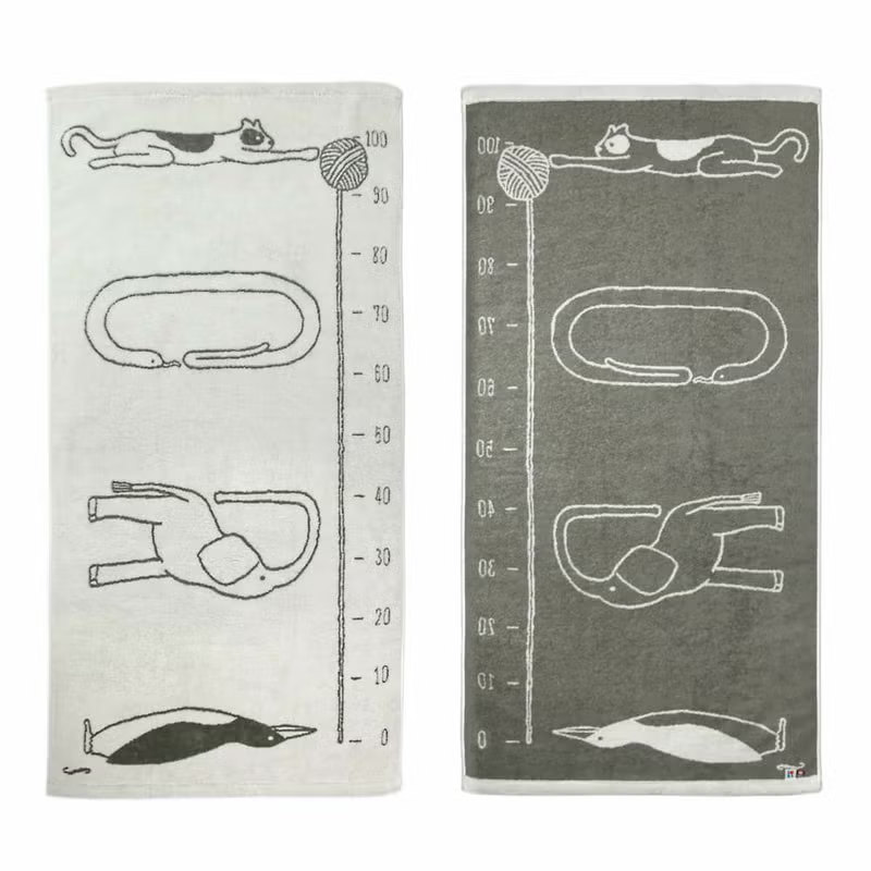 Iori SUKU-SUKU iori Organic Height Measure Bath Towel Baby Gift Set L Box 12