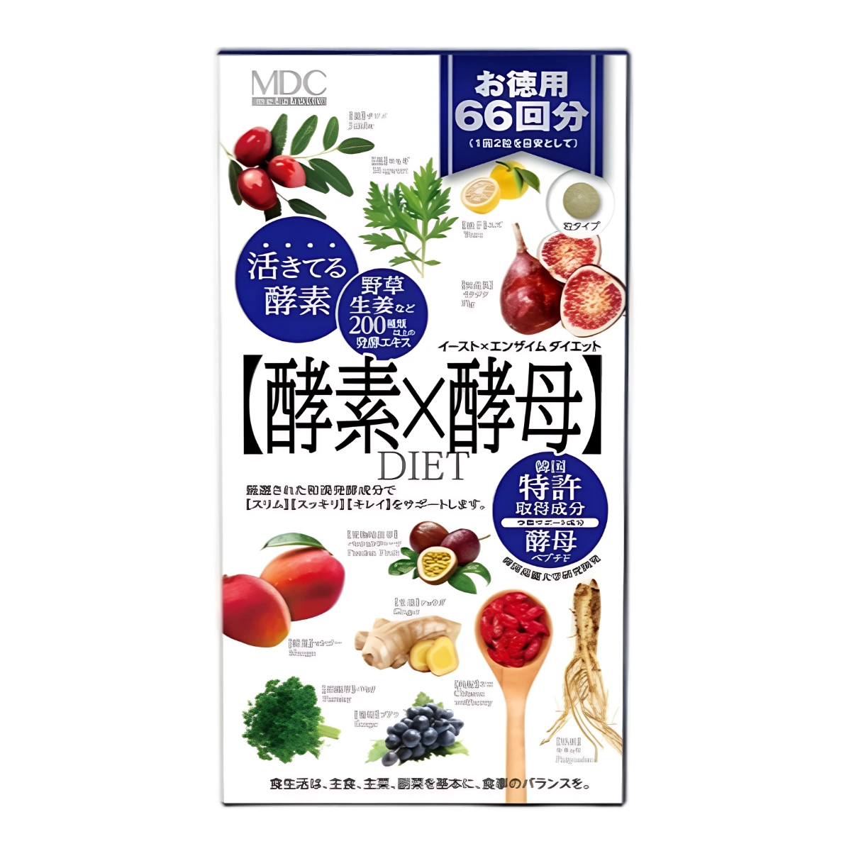 Yeast x Enzyme Diet Үнемді қаптама (66 үлеске арналған) 1